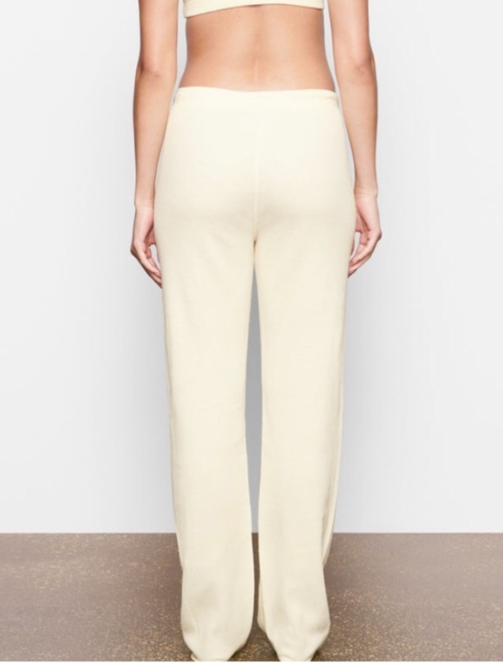 SKlMS WAFFLE LOOSE PANT Cream Size Large - Picture 2 of 11